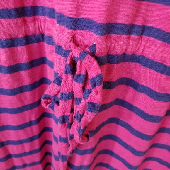 In the Mix Pink and Navy Blue Stripe Racerback Maxi Dress - Picture 5 of 6